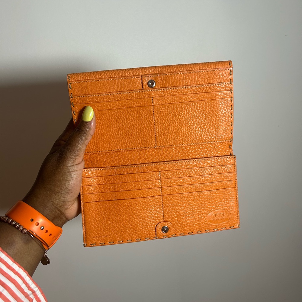FENDI Selleria Leather Continental Wallet - Picture 2 of 12